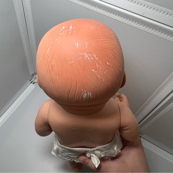 2002 Cititoy Realistic NewBorn Baby Doll Belly Button Light Blue Eyes Nude 10” - Picture 6 of 6